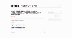 Desktop Screenshot of betterinstitutions.com